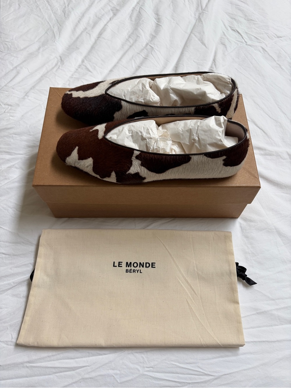 Le Monde Beryl Regency Slipper Calf Hair Flats - Picture 3 of 6
